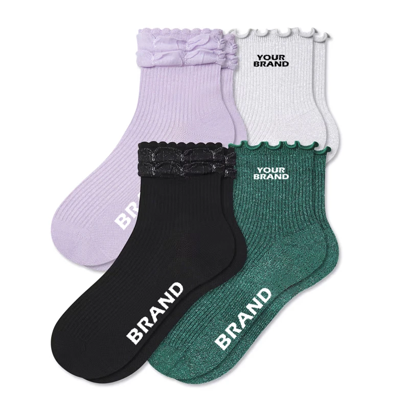 Bow Trim Socks